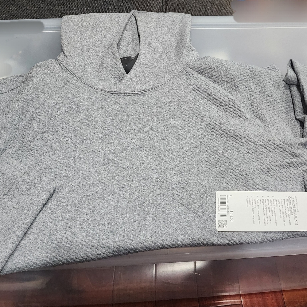 Lululemon Texture Double knit Cotton Hoodie